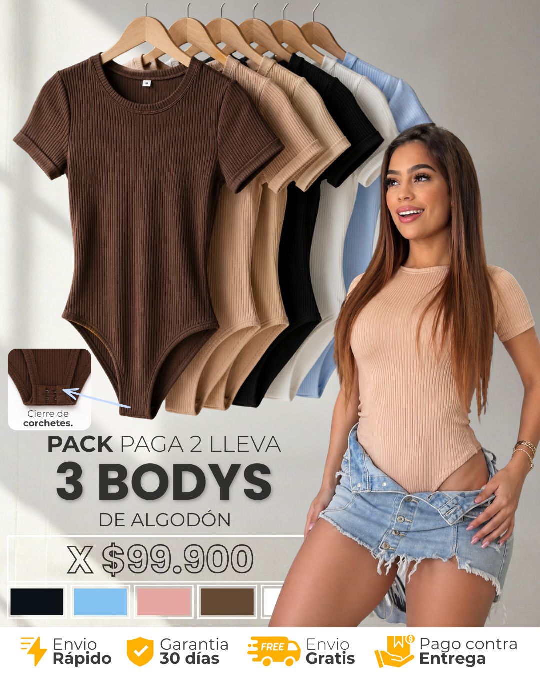 Body con mangas
